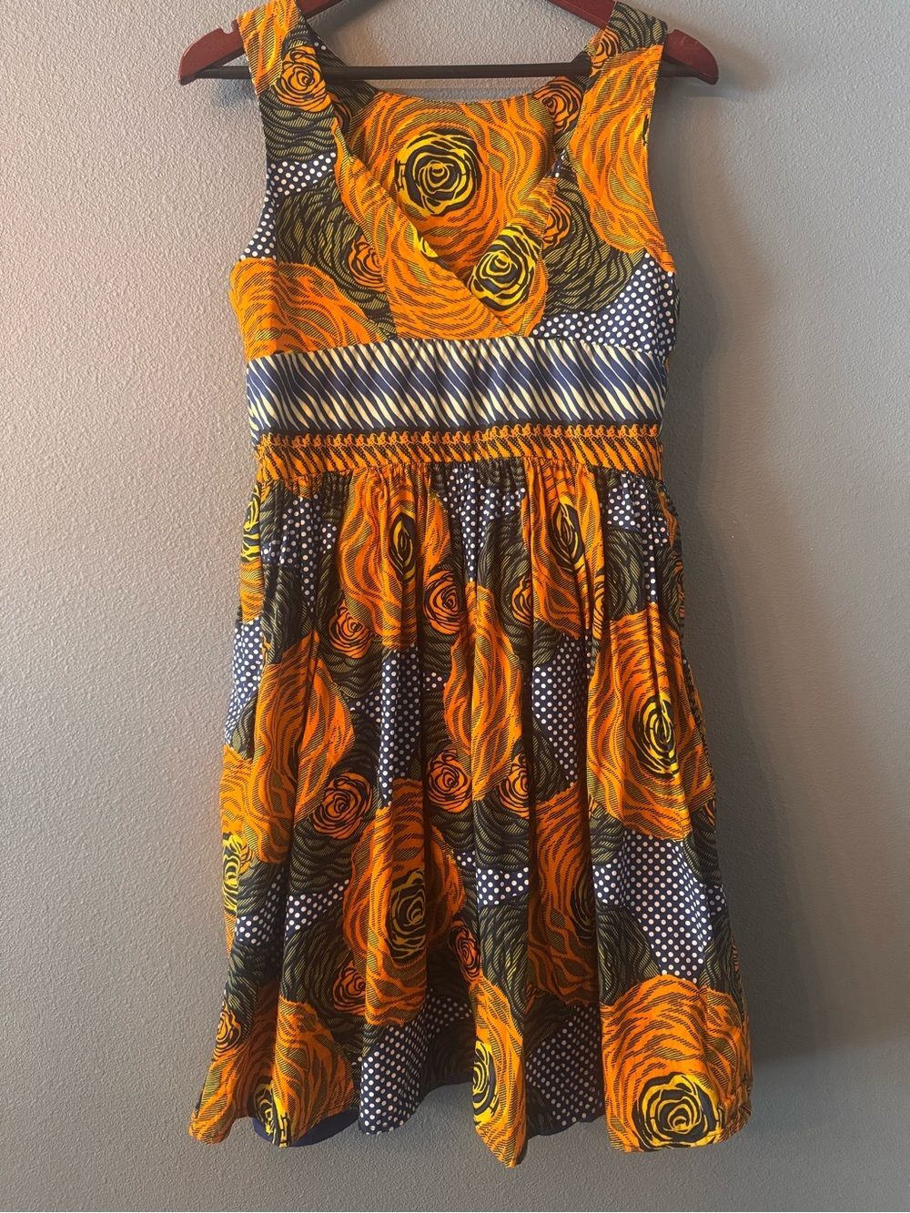 Anthropologie Mille Collines Moonrise Orange Floral Midi Dress - Picture 2 of 11